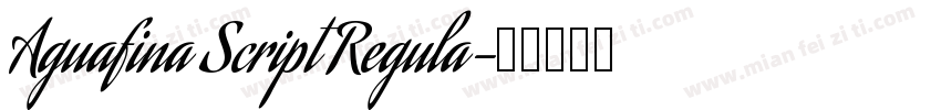 Aguafina Script Regula字体转换